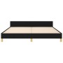 Estructura de cama con cabecero de tela negro 160x200 cm de , Camas y somieres - Ref: Foro24-3124986, Precio: 214,07 €, Descu...