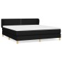 Cama box spring con colchón tela negro 160x200 cm de , Camas y somieres - Ref: Foro24-3126735, Precio: 493,17 €, Descuento: %