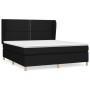 Box spring bed with black fabric mattress 160x200 cm by , Beds and slatted bases - Ref: Foro24-3128455, Price: 593,82 €, Disc...