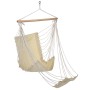 HI Hamaca silla con reposapiés lona de algodón beige de HI, Hamacas - Ref: Foro24-423983, Precio: 28,68 €, Descuento: %