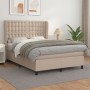 Boxspringbett mit Cappuccino-Kunstledermatratze 140x190cm von , Betten und Lattenroste - Ref: Foro24-3129032, Preis: 574,34 €...