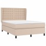 Boxspringbett mit Cappuccino-Kunstledermatratze 140x190cm von , Betten und Lattenroste - Ref: Foro24-3129032, Preis: 574,34 €...