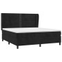 Box spring bed with black velvet mattress 160x200 cm by , Beds and slatted bases - Ref: Foro24-3129161, Price: 571,34 €, Disc...