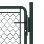 Puerta de jardín de acero verde 100x100 cm de vidaXL, Puertas de jardín - Ref: Foro24-144403, Precio: 91,42 €, Descuento: %