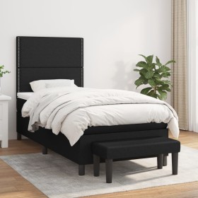 Box spring bed with black fabric mattress 80x200 cm by , Beds and slatted bases - Ref: Foro24-3136471, Price: 330,98 €, Disco...