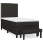 Box spring bed with black fabric mattress 80x200 cm by , Beds and slatted bases - Ref: Foro24-3136471, Price: 330,99 €, Disco...