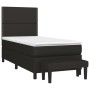 Cama box spring con colchón tela negro 80x200 cm de , Camas y somieres - Ref: Foro24-3136471, Precio: 326,06 €, Descuento: %