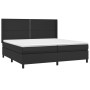 Cama box spring colchón y LED cuero sintético negro 200x200 cm de , Camas y somieres - Ref: Foro24-3139343, Precio: 714,66 €,...