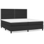 Cama box spring con colchón cuero sintético negro 200x200 cm de , Camas y somieres - Ref: Foro24-3142803, Precio: 671,96 €, D...