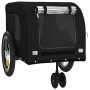 Haustier-Fahrradanhänger, Eisen-Oxford-Stoff, Schwarz von , Kinderwagen für Haustiere - Ref: Foro24-94024, Preis: 117,09 €, R...