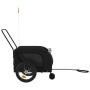 Haustier-Fahrradanhänger, Eisen-Oxford-Stoff, Schwarz von , Kinderwagen für Haustiere - Ref: Foro24-94024, Preis: 117,09 €, R...