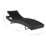 Sonnenliegen mit Tisch 2 Einheiten braunes Textilene-Synthetik-Rattan von vidaXL, Liegen - Ref: Foro24-44892, Preis: 270,53 €...