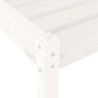 Tumbona de madera maciza de pino blanca 199,5x60x74 cm de , Tumbonas - Ref: Foro24-825067, Precio: 95,99 €, Descuento: %