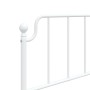 Metal bed frame with headboard and footboard white 90x190 cm by , Beds and slatted bases - Ref: Foro24-373946, Price: 74,99 €...