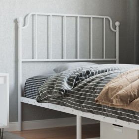 Weißes Metallkopfteil 100 cm von , Kopf- und Fußteile - Ref: Foro24-373965, Preis: 23,34 €, Rabatt: %