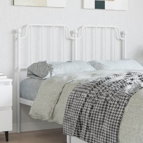 White metal headboard 120 cm by , Headboards and footboards - Ref: Foro24-373967, Price: 29,99 €, Discount: %