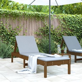 Honey brown solid pine wood lounger 199.5x60x74 cm by , Loungers - Ref: Foro24-825071, Price: 86,99 €, Discount: %