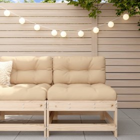 Central garden sofa solid pine wood by , Modular outdoor sofas - Ref: Foro24-825478, Price: 62,99 €, Discount: %