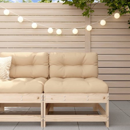 Central garden sofa solid pine wood by , Modular outdoor sofas - Ref: Foro24-825478, Price: 65,28 €, Discount: %