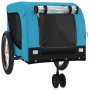 Pet Bicycle Trailer Iron Oxford Cloth Blue Black by , pet strollers - Ref: Foro24-94030, Price: 108,34 €, Discount: %