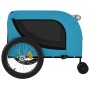 Pet Bicycle Trailer Iron Oxford Cloth Blue Black by , pet strollers - Ref: Foro24-94030, Price: 108,34 €, Discount: %