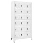 Locker with 18 metal compartments 90x40x180 cm by vidaXL, Lockers and storage cabinets - Ref: Foro24-245966, Price: 405,81 €,...