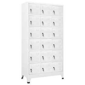 Locker with 18 metal compartments 90x40x180 cm by vidaXL, Lockers and storage cabinets - Ref: Foro24-245966, Price: 405,81 €,...