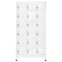 Locker with 18 metal compartments 90x40x180 cm by vidaXL, Lockers and storage cabinets - Ref: Foro24-245966, Price: 405,81 €,...