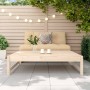 Garden stool solid pine wood 120x80 cm by , Modular outdoor sofas - Ref: Foro24-825709, Price: 83,07 €, Discount: %