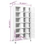 Locker with 18 metal compartments 90x40x180 cm by vidaXL, Lockers and storage cabinets - Ref: Foro24-245966, Price: 405,81 €,...