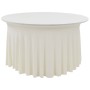 Fundas elásticas para mesa 2 uds con falda 180x74 cm crema de vidaXL, Fundas - Ref: Foro24-133601, Precio: 45,05 €, Descuento: %