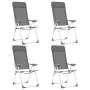 Folding camping chairs 4 units gray aluminum by vidaXL, camping furniture - Ref: Foro24-44307, Price: 211,69 €, Discount: %