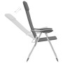 Folding camping chairs 4 units gray aluminum by vidaXL, camping furniture - Ref: Foro24-44307, Price: 211,69 €, Discount: %