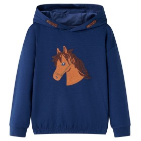 Sudadera infantil con capucha azul marino 140 de , Camisetas para niños - Ref: Foro24-14043, Precio: 14,99 €, Descuento: %