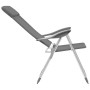 Folding camping chairs 4 units gray aluminum by vidaXL, camping furniture - Ref: Foro24-44307, Price: 211,69 €, Discount: %