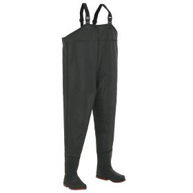 Waders with green boots size 42 by vidaXL, Waders for hunting and fishing - Ref: Foro24-133657, Price: 35,13 €, Discount: %