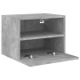 TV wall furniture 2 pcs concrete gray wood 40x30x30 cm by , TV Furniture - Ref: Foro24-836847, Price: 49,56 €, Discount: %