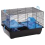 FLAMINGO Jaro 2 hamster cage black and blue 50.5x33x32.5 cm by FLAMINGO, Cages and habitats for small animals - Ref: Foro24-4...