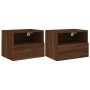 Muebles de pared para TV 2 uds madera roble marrón 40x30x30 cm de , Muebles TV - Ref: Foro24-836853, Precio: 50,99 €, Descuen...