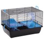 FLAMINGO Jaro 2 hamster cage black and blue 50.5x33x32.5 cm by FLAMINGO, Cages and habitats for small animals - Ref: Foro24-4...