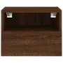 TV wall furniture 2 pcs brown oak wood 40x30x30 cm by , TV Furniture - Ref: Foro24-836853, Price: 52,99 €, Discount: %