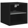 Wall-mounted TV cabinet with LED lights black 30x28.5x30 cm by , TV Furniture - Ref: Foro24-836975, Price: 33,83 €, Discount: %