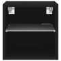 Wall-mounted TV cabinet with LED lights black 30x28.5x30 cm by , TV Furniture - Ref: Foro24-836975, Price: 33,83 €, Discount: %