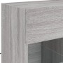 Wall-mounted TV cabinet with LED lights Sonoma gray 58.5x30x60.5 cm by , TV Furniture - Ref: Foro24-837097, Price: 57,05 €, D...