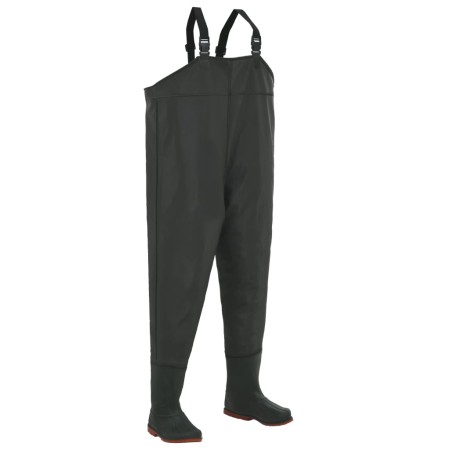 Waders with green boots size 45 by vidaXL, Waders for hunting and fishing - Ref: Foro24-133660, Price: 35,13 €, Discount: %