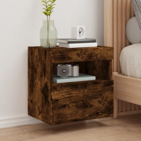 TV wall furniture LED lights 2 pcs smoked oak 40x30x40 cm by , TV Furniture - Ref: Foro24-837178, Price: 59,83 €, Discount: %