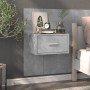 Wall bedside tables 2 units concrete gray by vidaXL, Nightstands - Ref: Foro24-810980, Price: 86,78 €, Discount: %