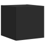 Wall TV cabinets with LED lights 2 pcs black 30.5x35x30 cm by , TV Furniture - Ref: Foro24-837221, Price: 57,54 €, Discount: %