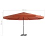 Garden umbrella with terracotta aluminum pole 500 cm by vidaXL, Umbrellas - Ref: Foro24-44477, Price: 270,98 €, Discount: %