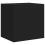 Wall TV cabinets with LED lights 2 pcs black 40.5x35x40 cm by , TV Furniture - Ref: Foro24-837249, Price: 72,47 €, Discount: %